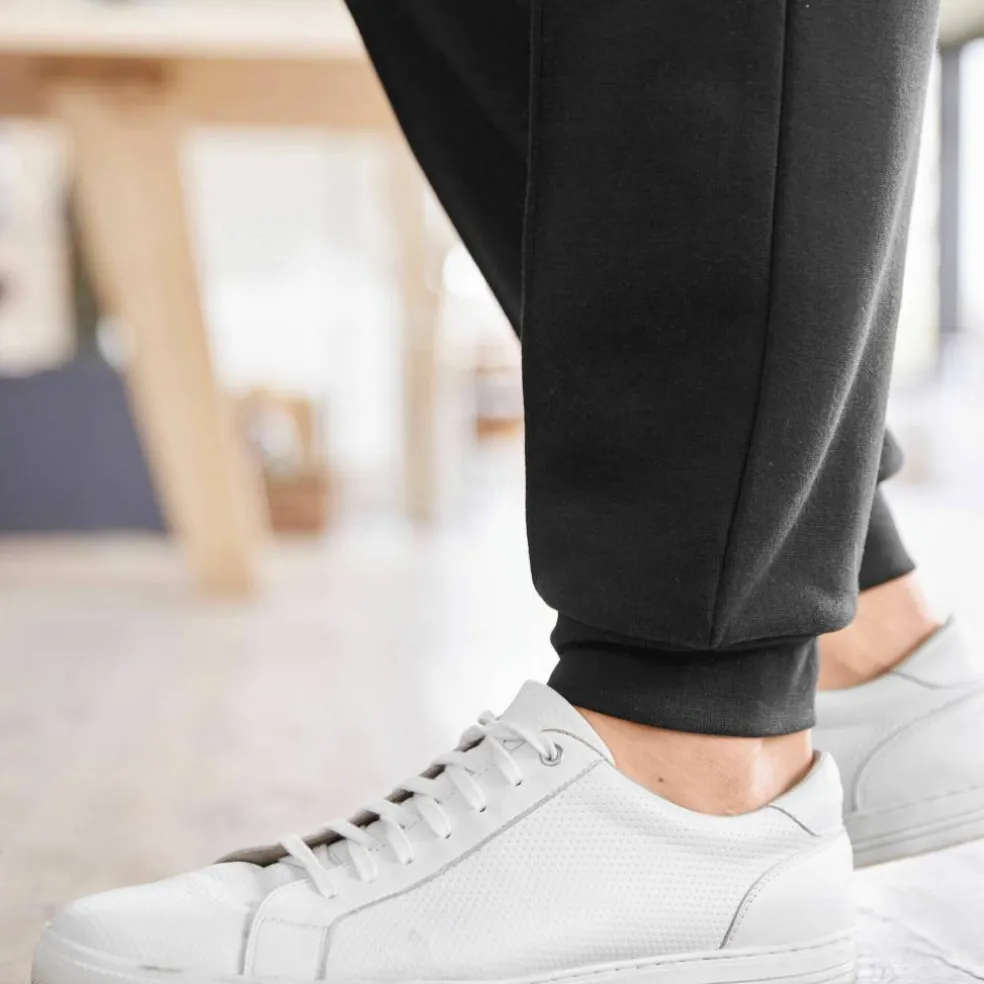 Pantalon loisirs molleton, bas resserrés