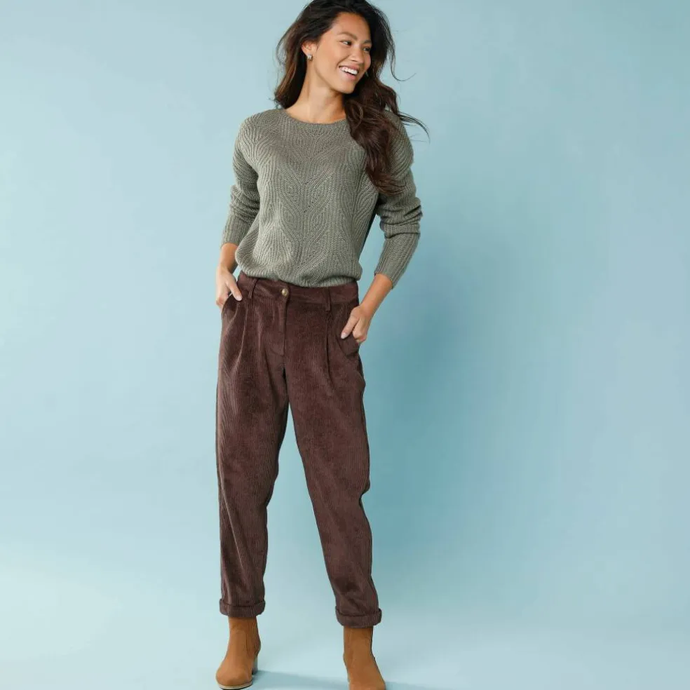 Pantalon 7/8ème en velours, Spécial Petites