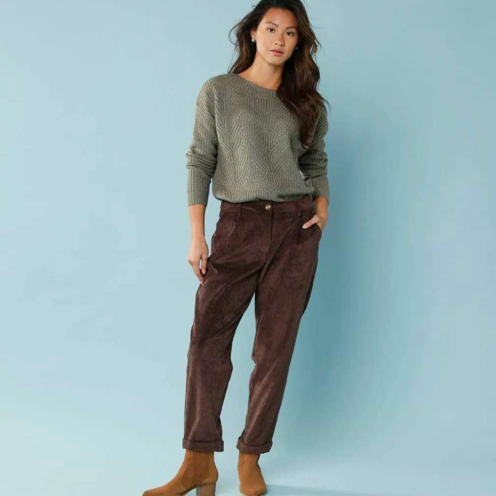 Pantalon 7/8ème en velours, Spécial Petites