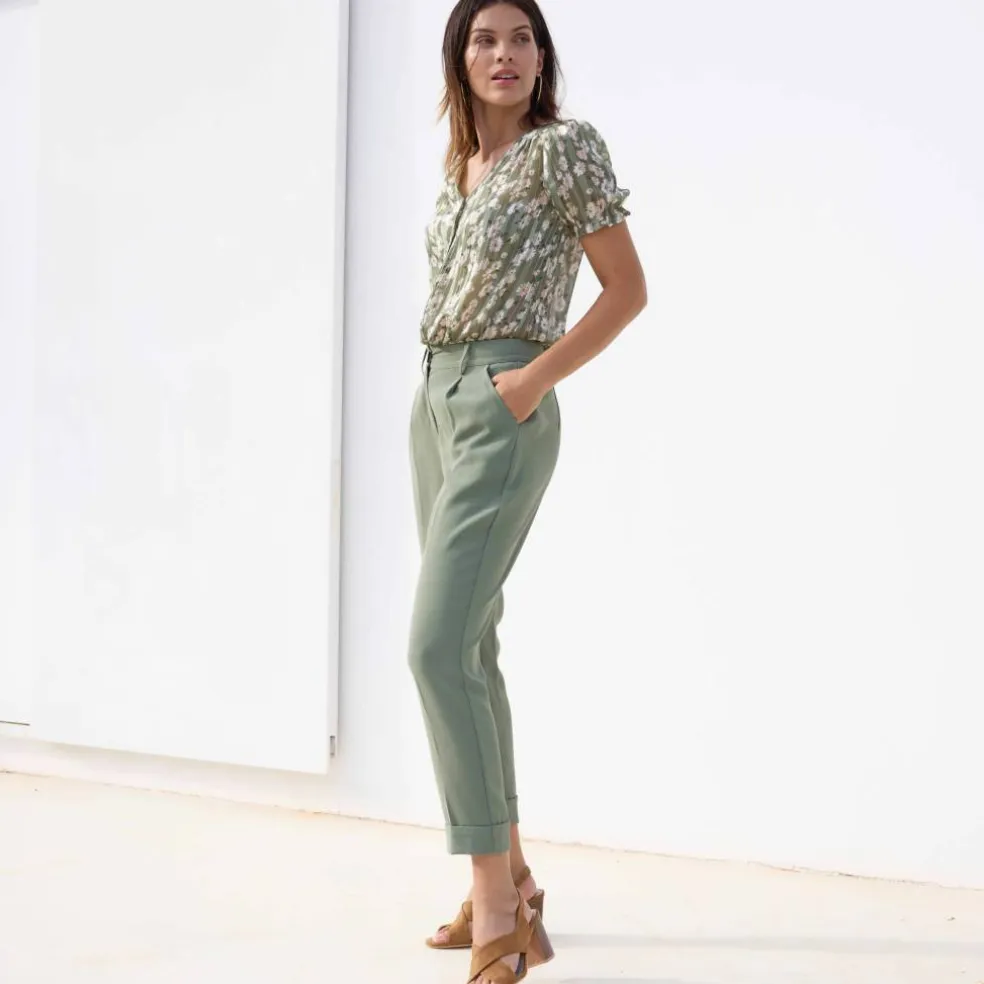 Pantalon 7/8ème fuselé fluide