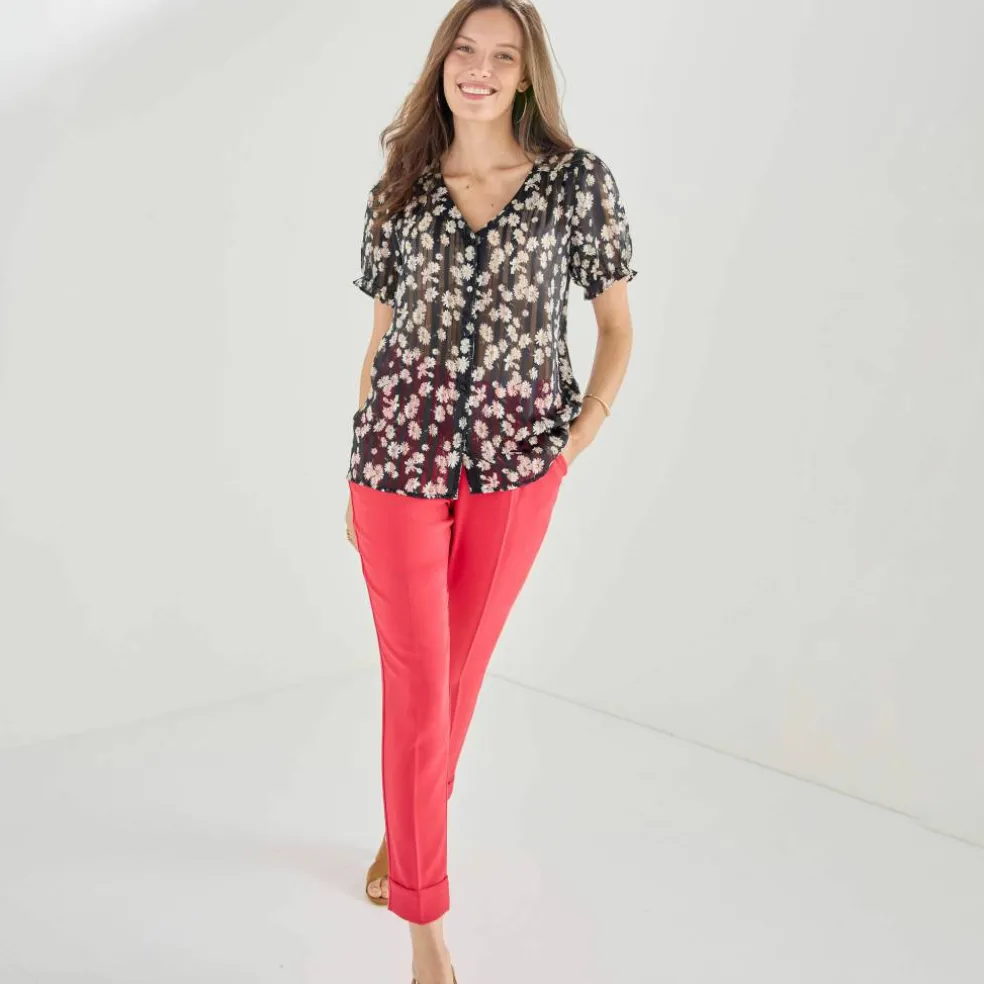 Pantalon 7/8ème fuselé fluide