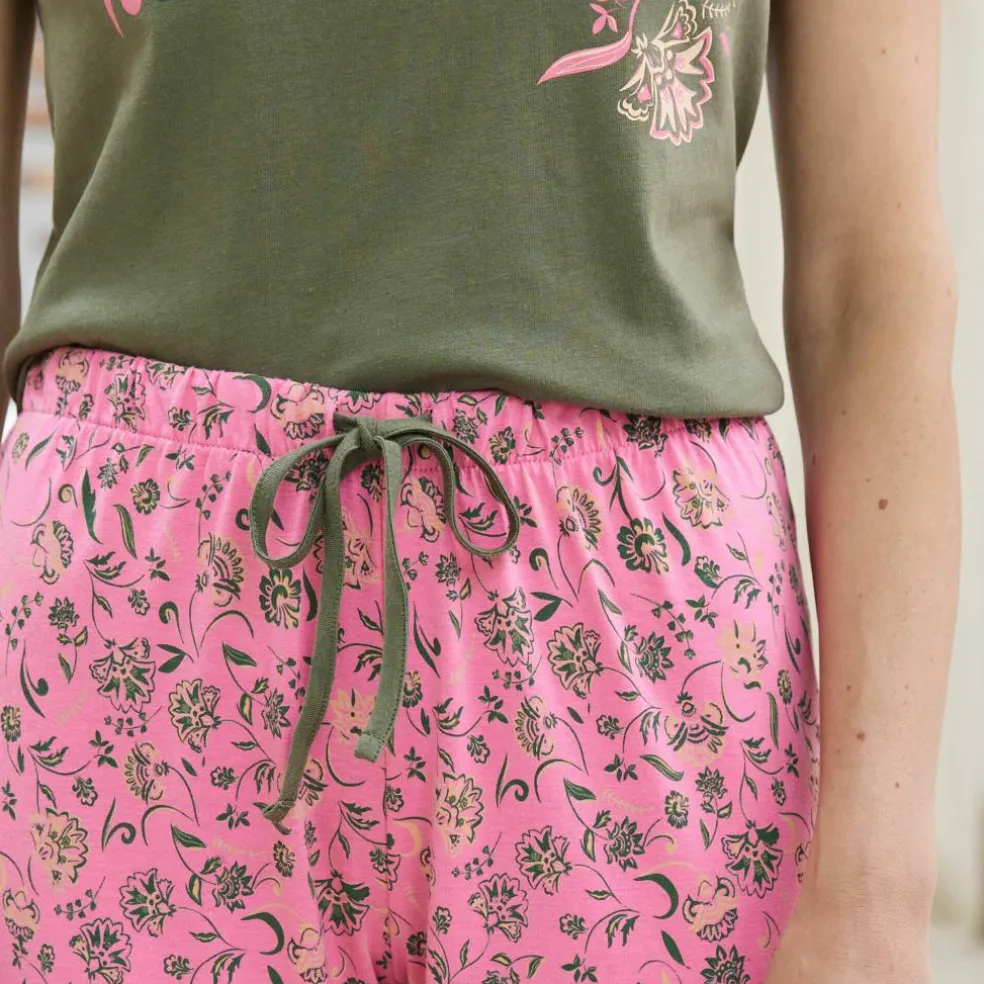 Pantalon pyjama imprimé fleuri "Bohème"