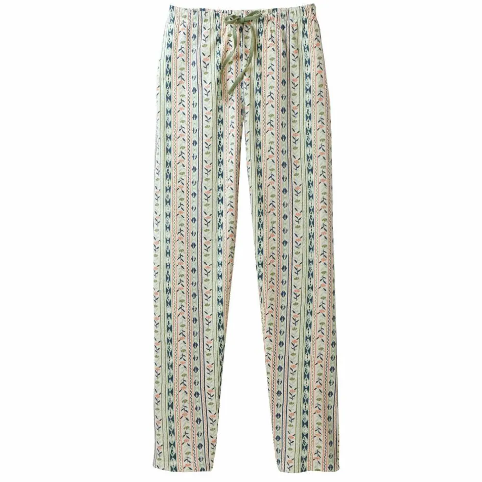 Pantalon pyjama imprimé fleuri rayé