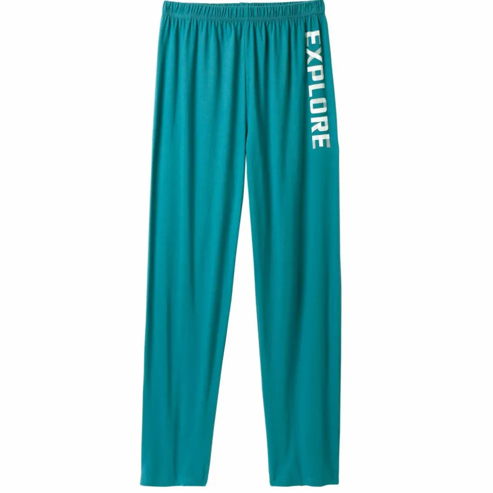 Pantalon pyjama uni avec motif