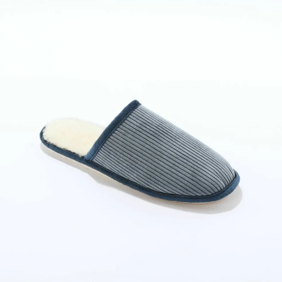 Pantoufles mules velours.