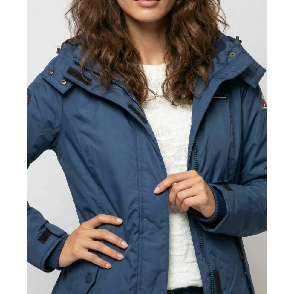 Parka imperméable doublée polaire unie