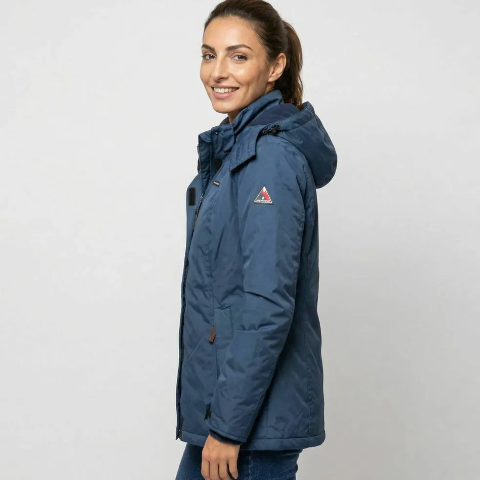 Parka imperméable doublée polaire unie