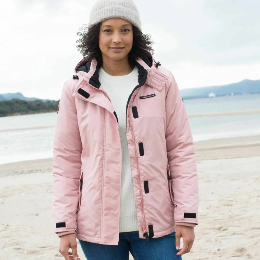 Parka imperméable doublée polaire unie