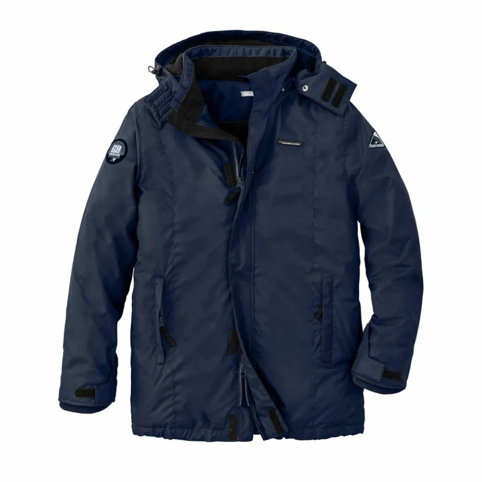 Parka imperméable doublée polaire à capuche