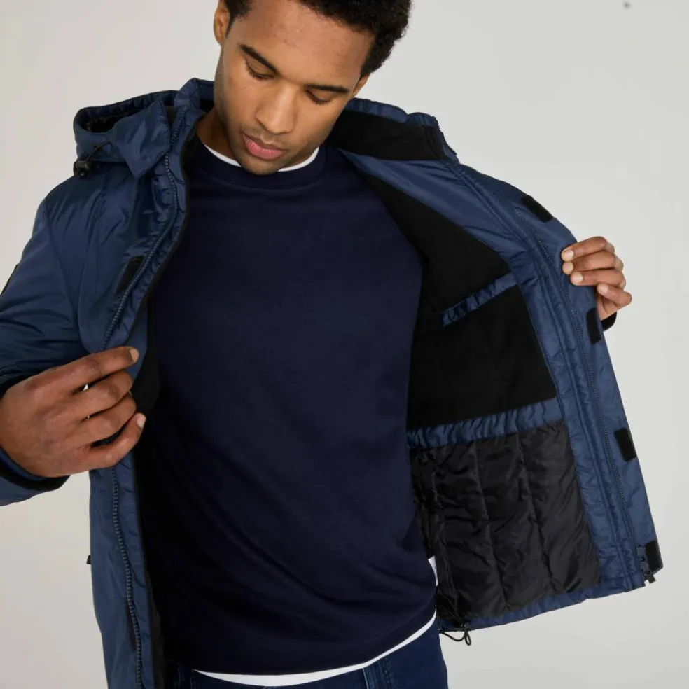Parka imperméable doublée polaire à capuche