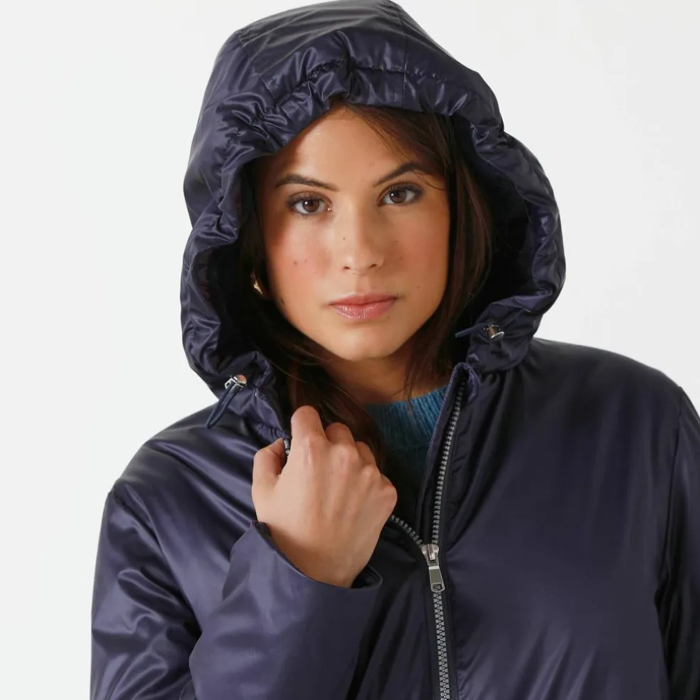 Parka imperméable fourrée, mi-longue