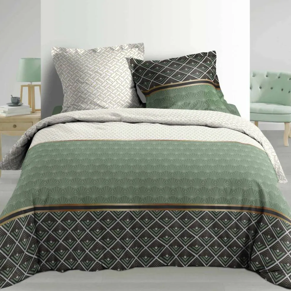 Parure de lit Art Déco - percale de coton