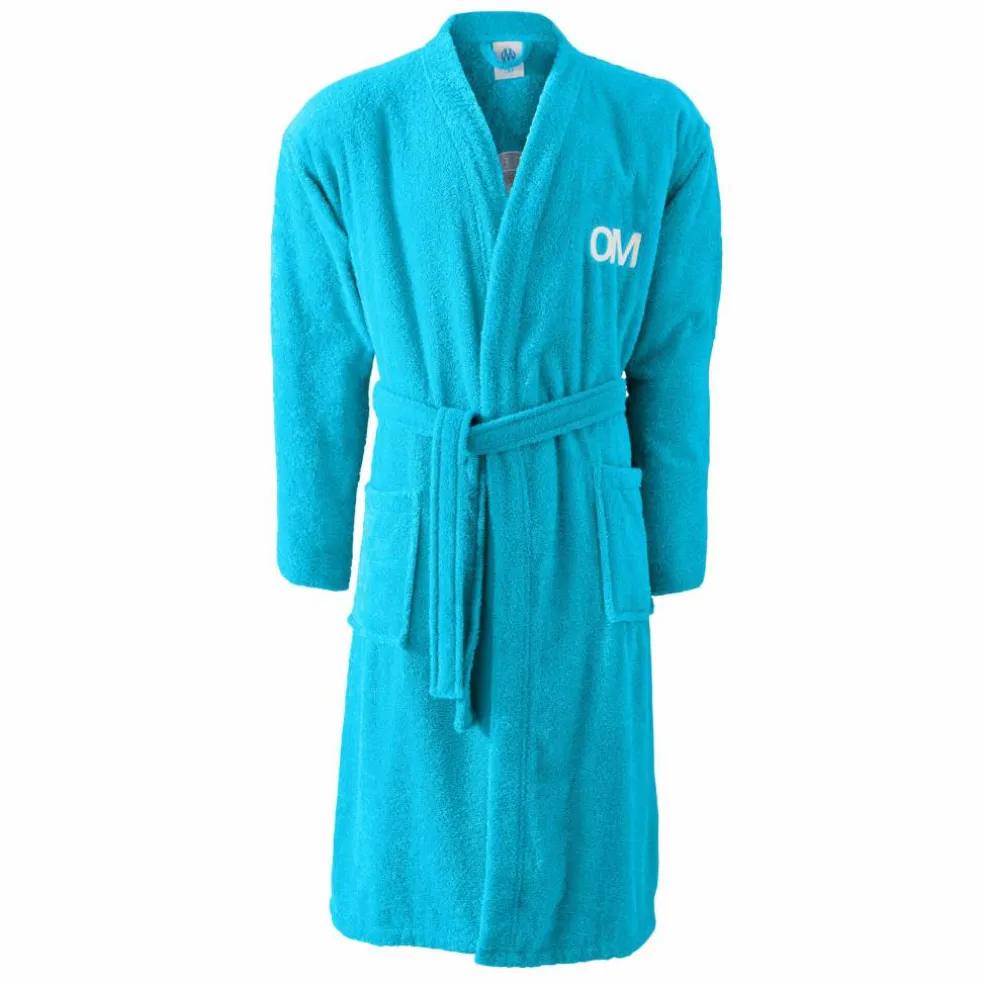 Peignoir adulte OM® col kimono, éponge