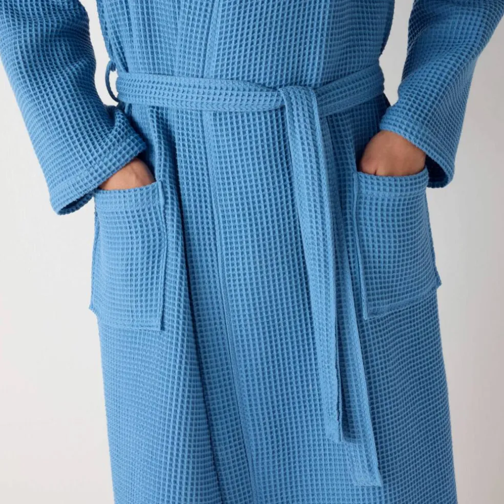 Peignoir col kimono mixte nid d’abeille Colombine®, 240g/m2