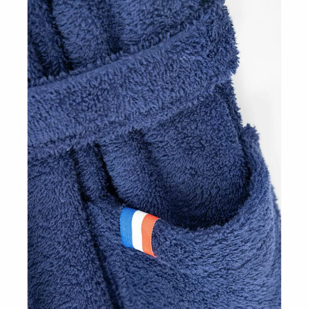 Peignoir de bain adulte col kimono PSG® personnalisable éponge