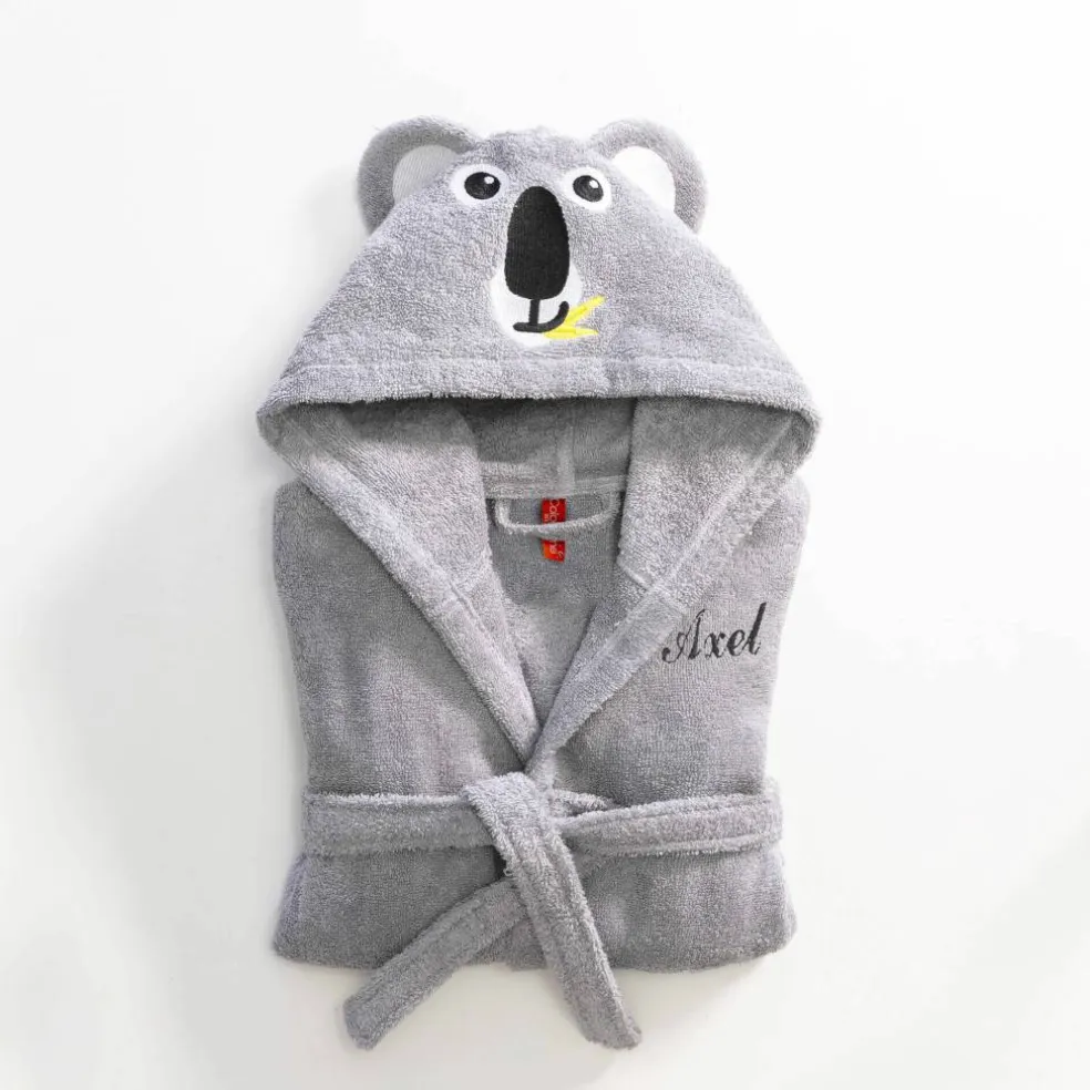 Peignoir de bain enfant personnalisable koala à capuche
