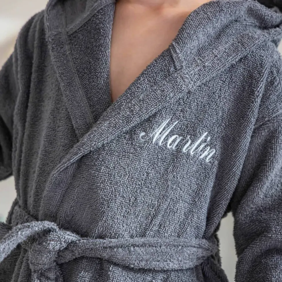 Peignoir de bain enfant personnalisable raton laveur