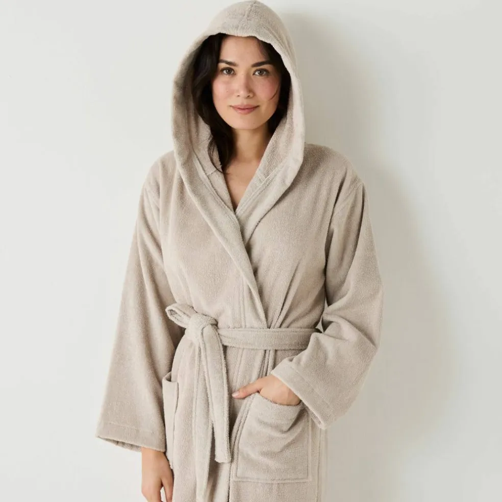 Peignoir mixte adulte col capuche "sèche-vite"
