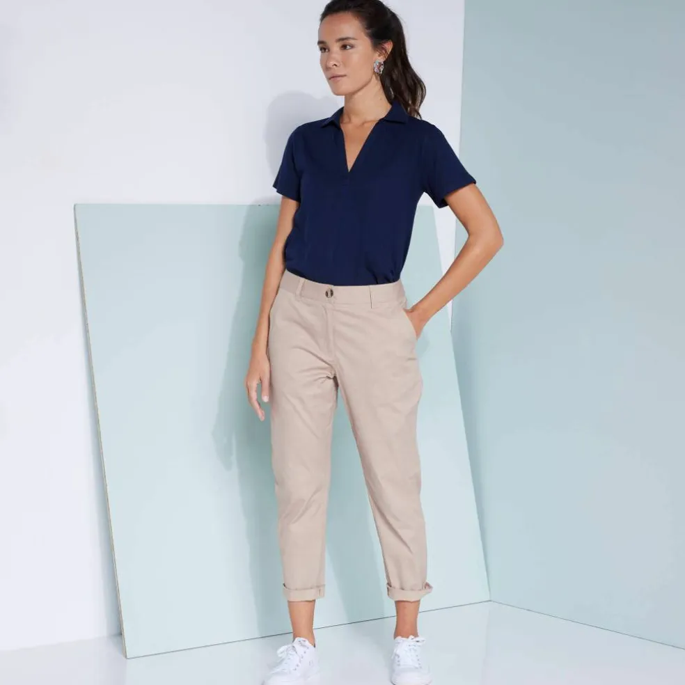 Polo manches courtes, maille jersey
