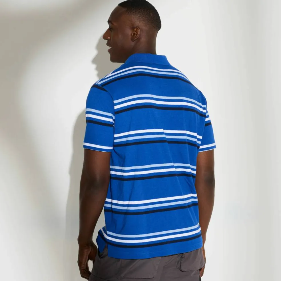 Polo rayé manches courtes