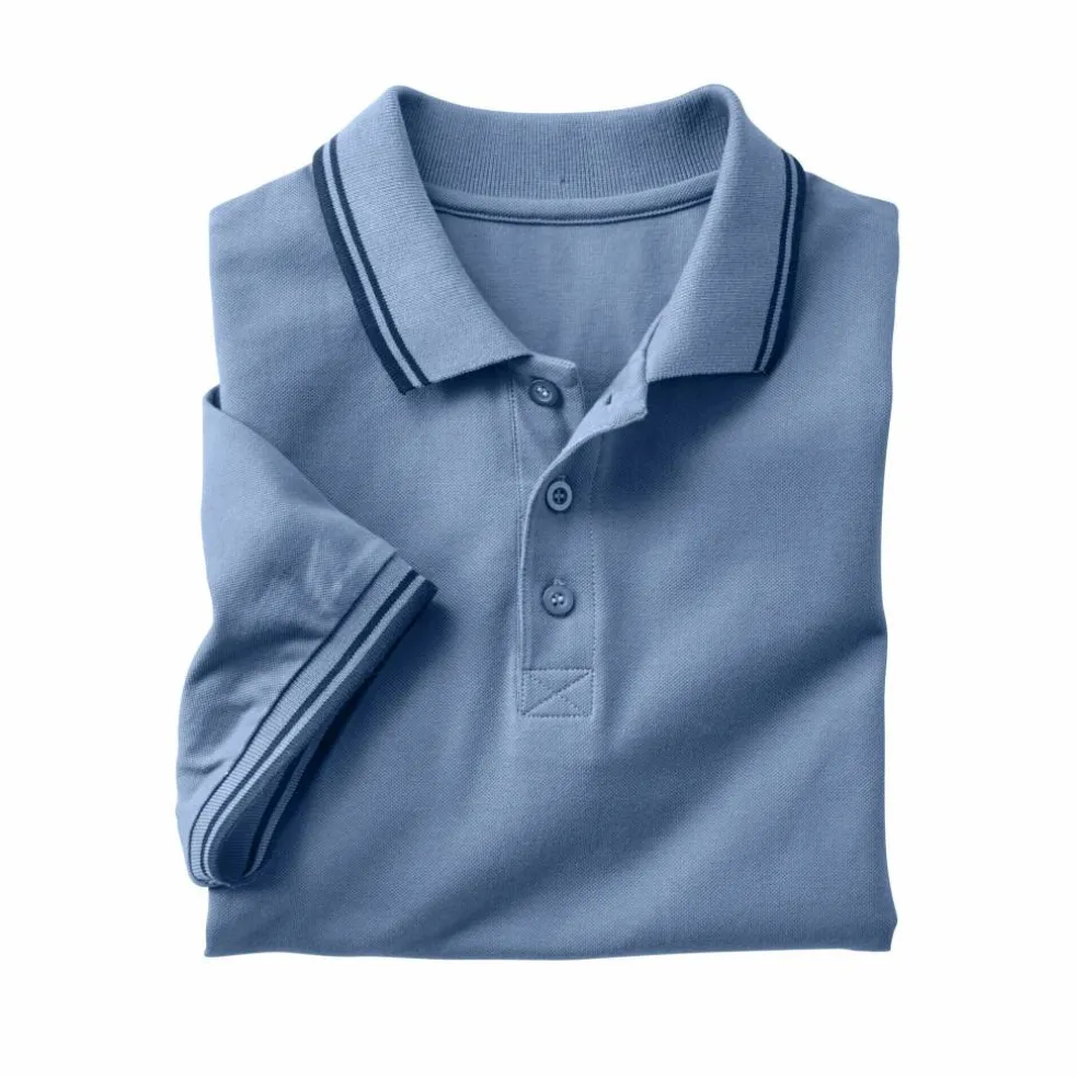 Polo uni maille piquée manches courtes