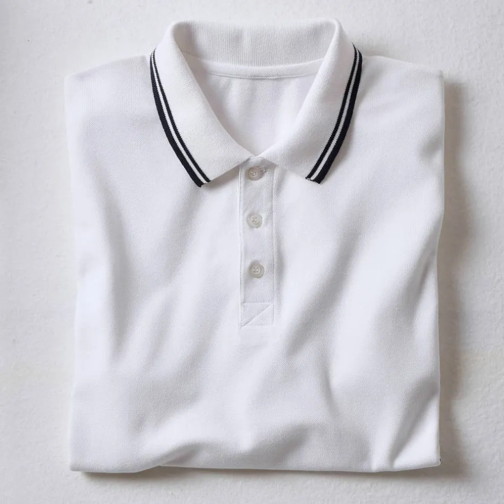 Polo uni maille piquée manches courtes