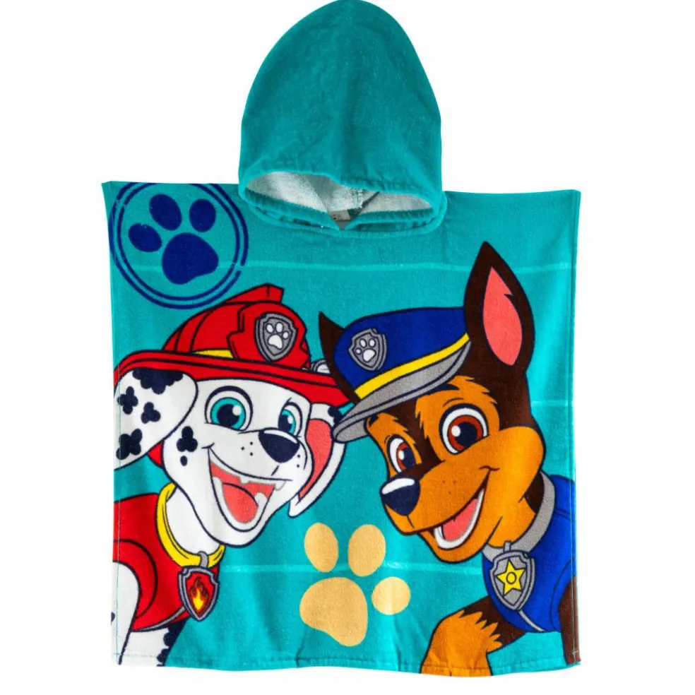 Poncho de bain enfant Pat'Patrouille® éponge et velours coton - 320g/m2