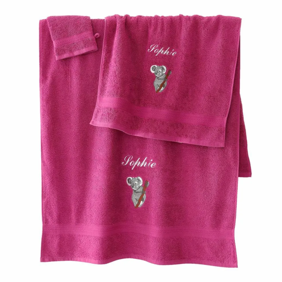Éponge brodée koala personnalisé - 420 g/m²