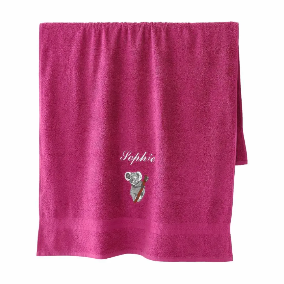 Éponge brodée koala personnalisé - 420 g/m²