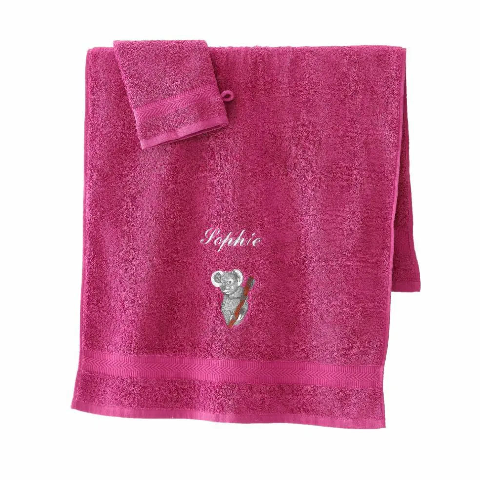 Éponge brodée koala personnalisé - 420 g/m²