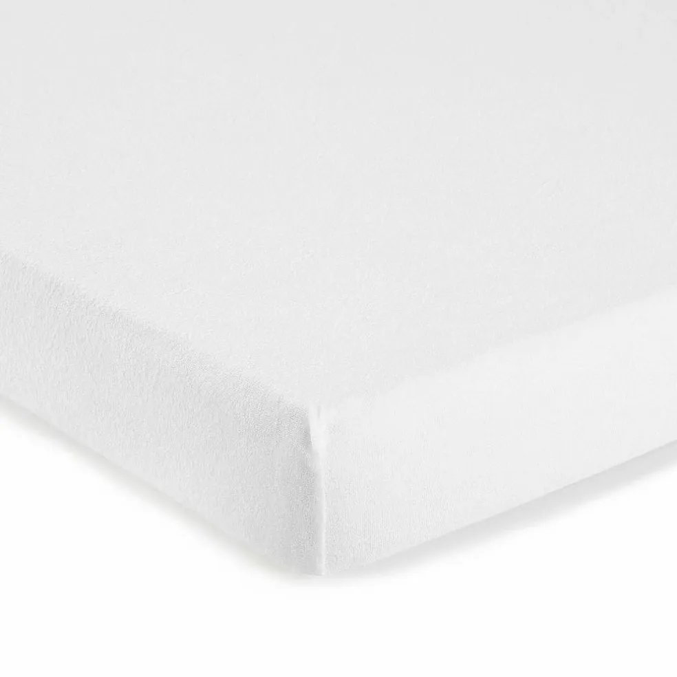 Protège-matelas éponge absorbant traité anti-acariens