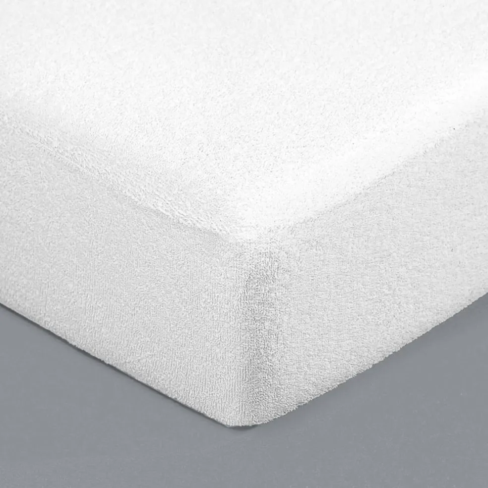 Protège-matelas éponge imperméable traité anti-acariens
