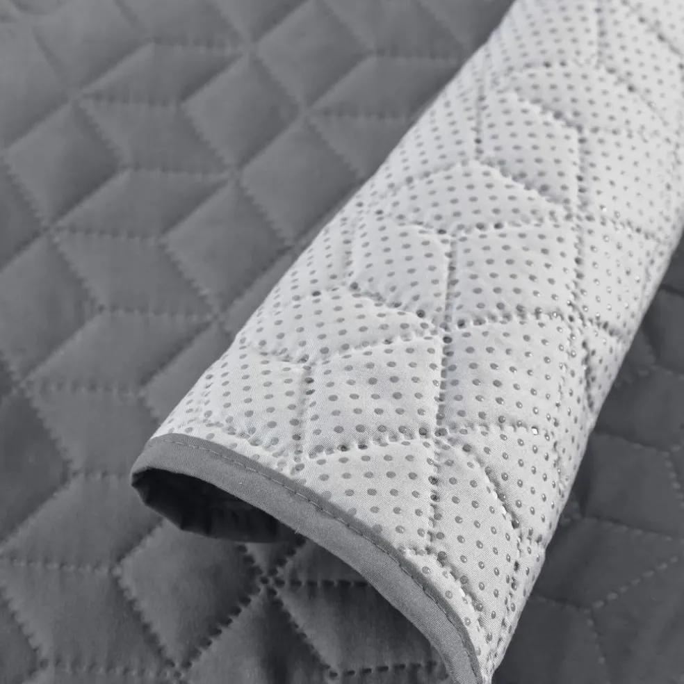 Protège-salon antiglisse microfibre matelassé