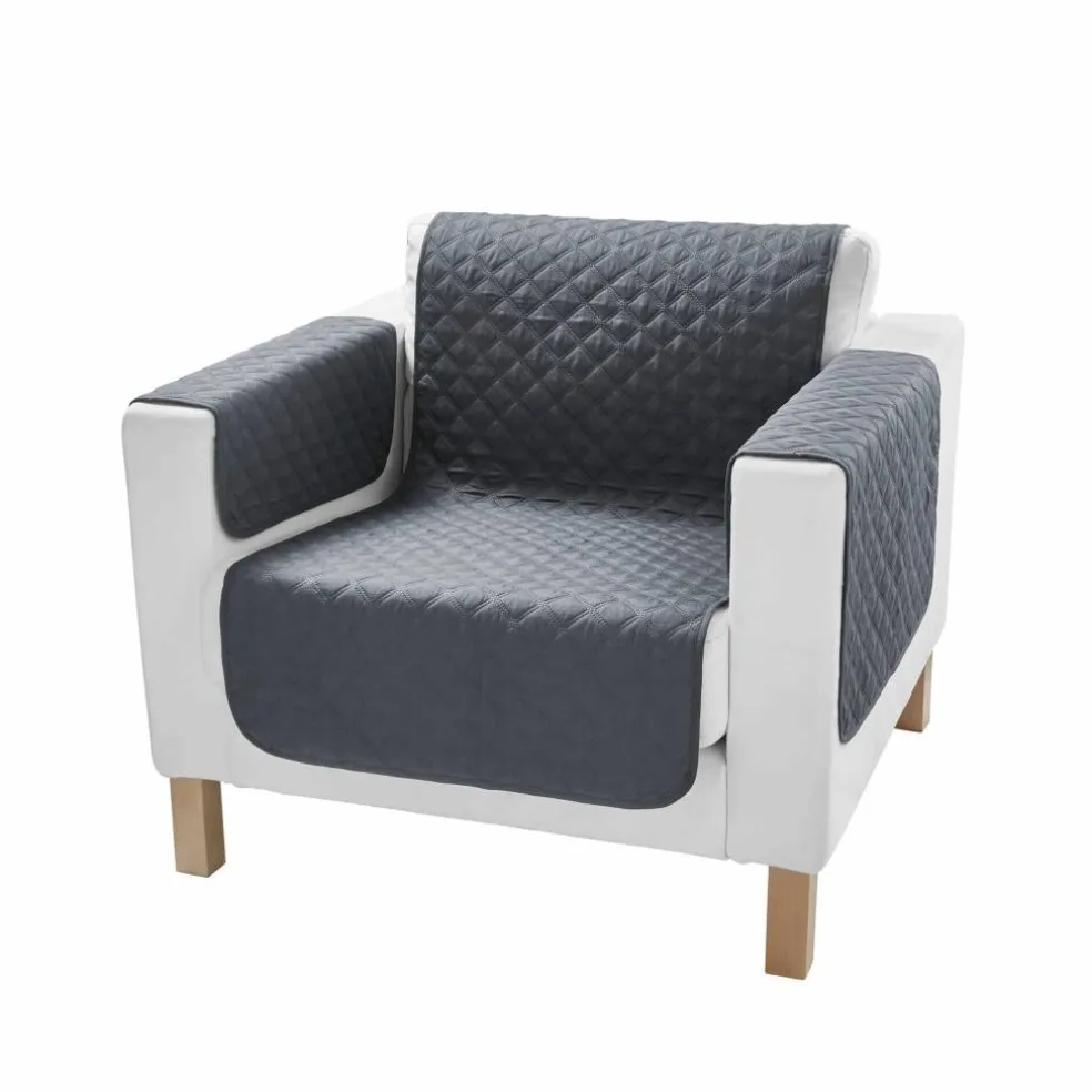 Protège-salon antiglisse microfibre matelassé