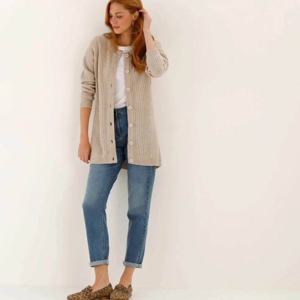 Pull col rond maille anglaise