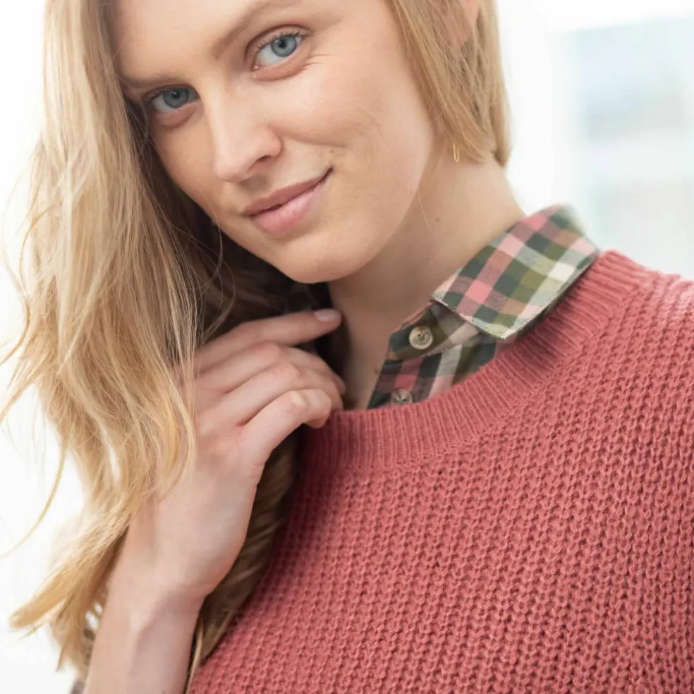 Pull sans manches, forme boite