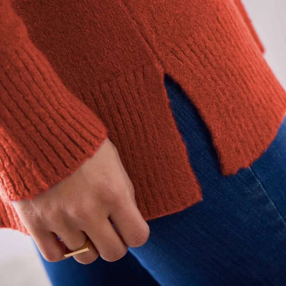 Pull tunique col V
