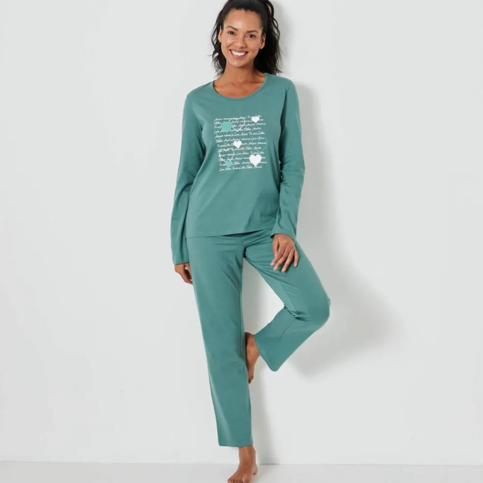 Pyjama imprimé cœurs