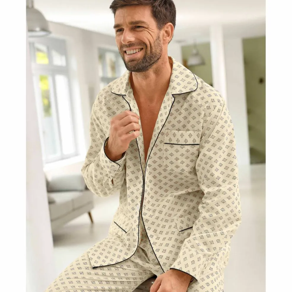 Pyjama imprimé popeline polycoton