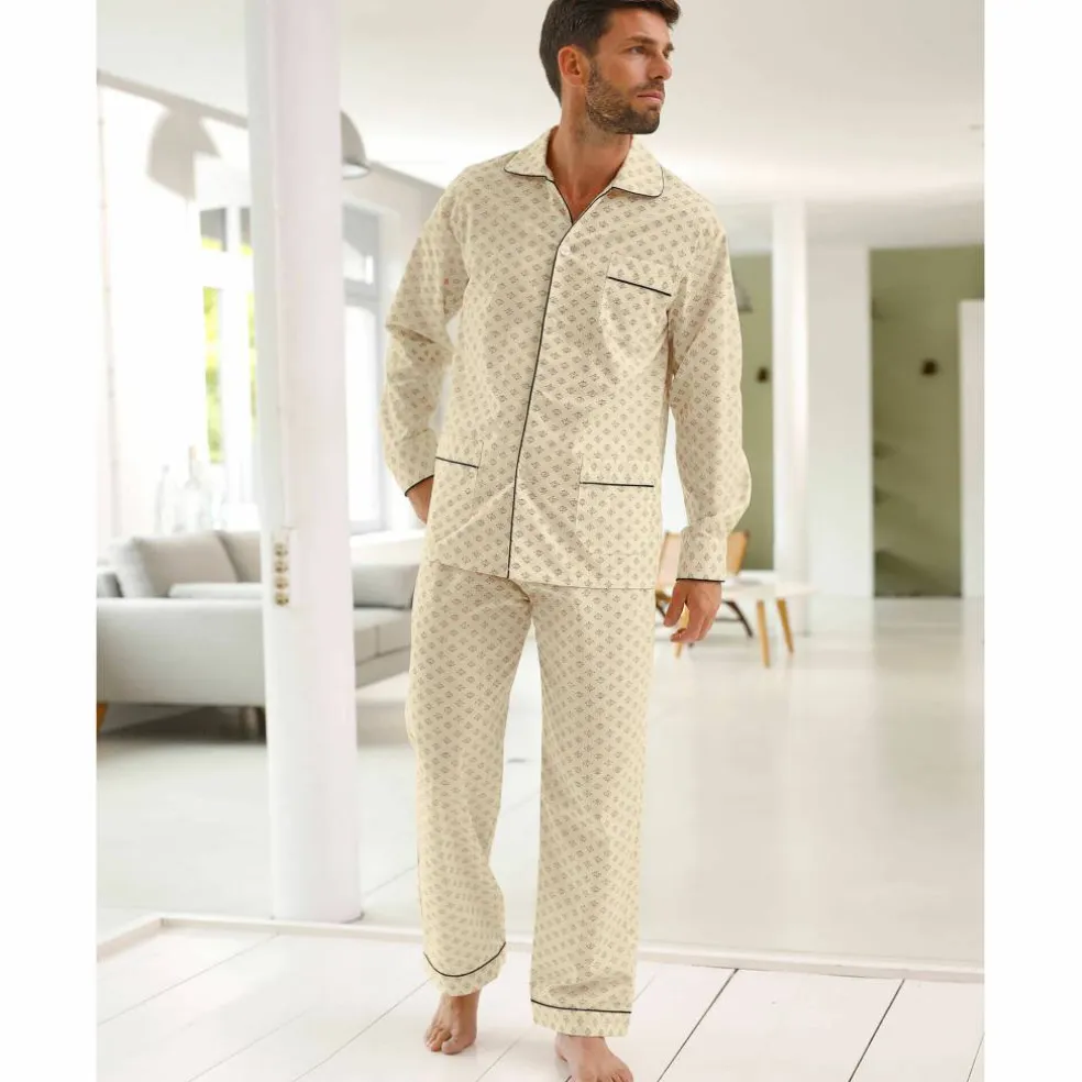 Pyjama imprimé popeline polycoton