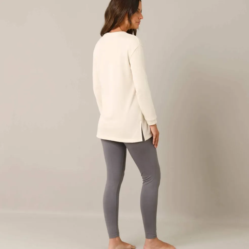 Pyjama legging en molleton, imprimé "relax"