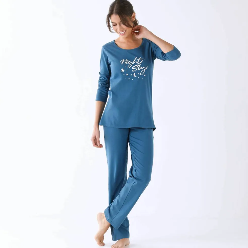 Pyjama manches longues imprimé "Night"