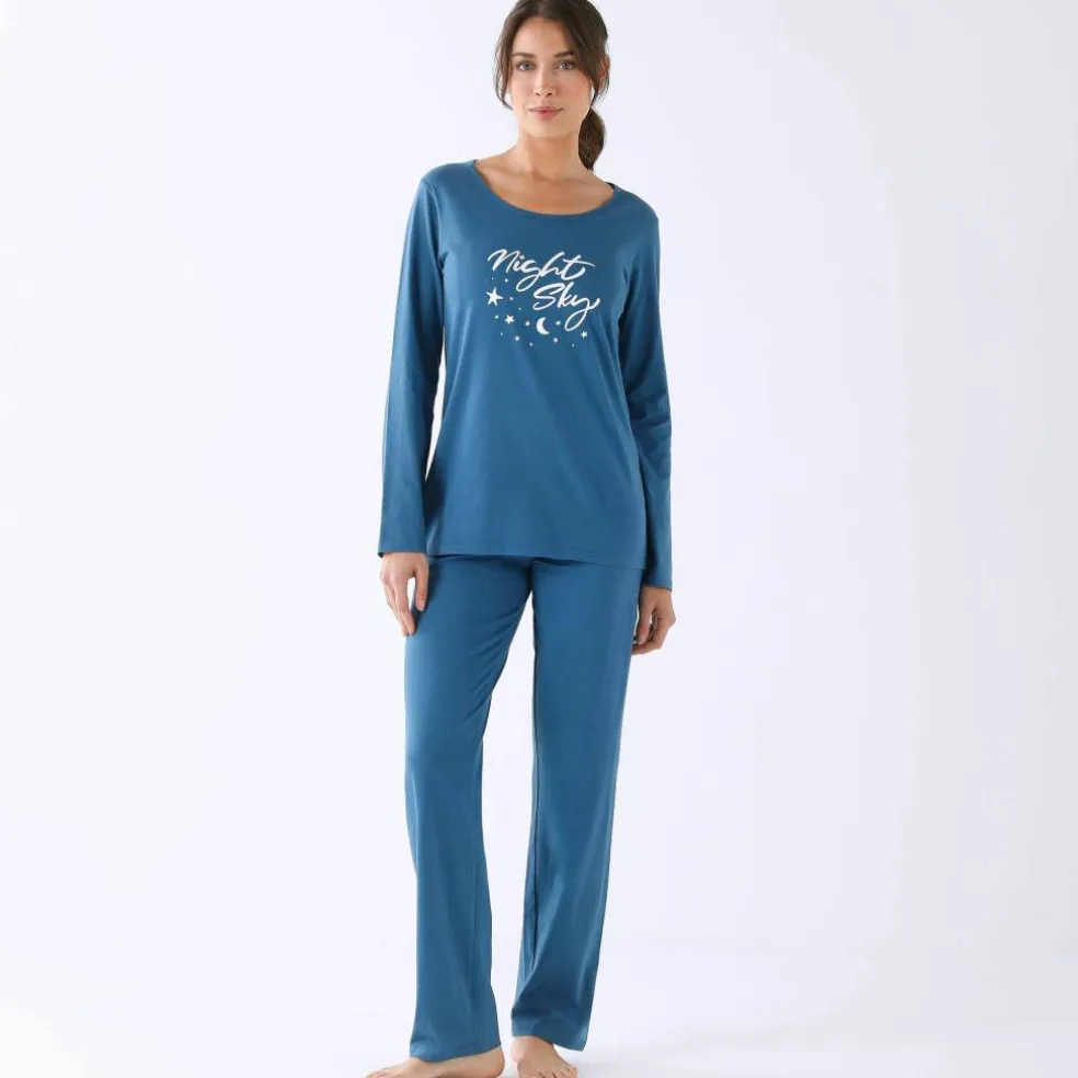 Pyjama manches longues imprimé "Night"