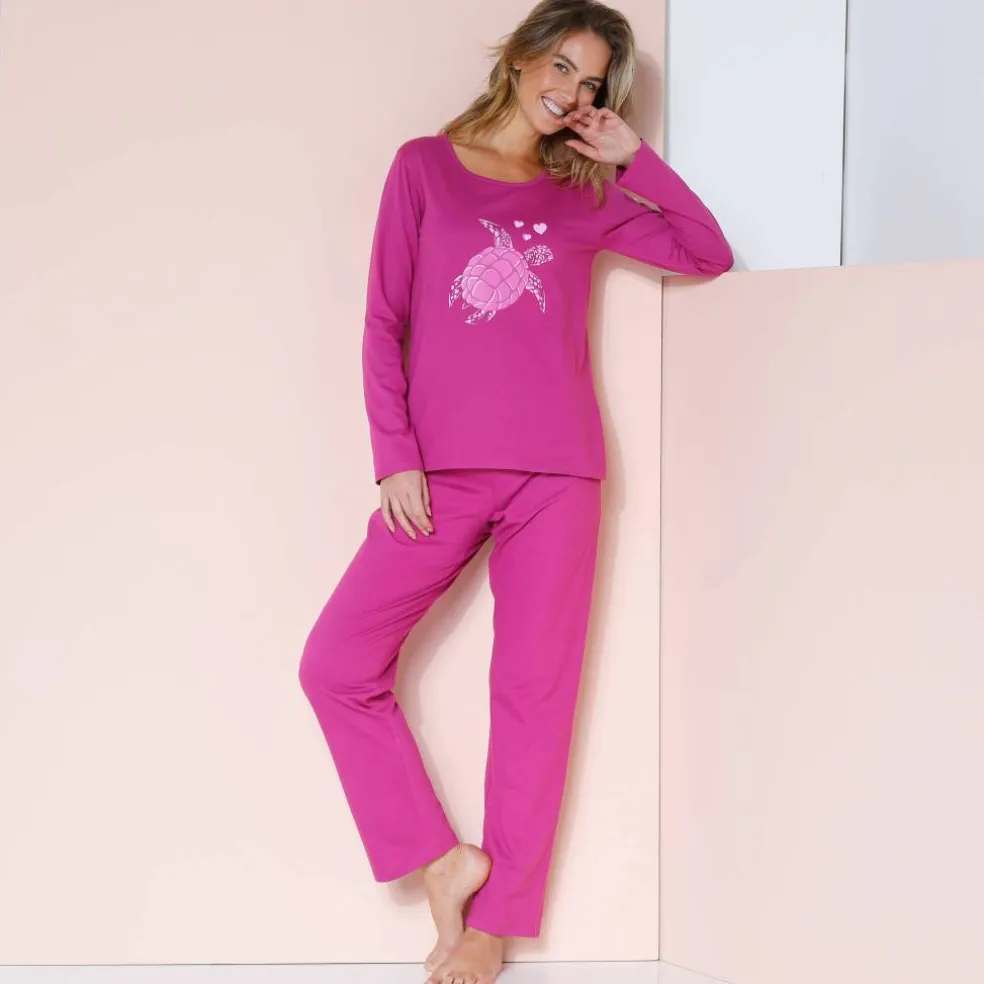 Pyjama manches longues imprimé "tortue"