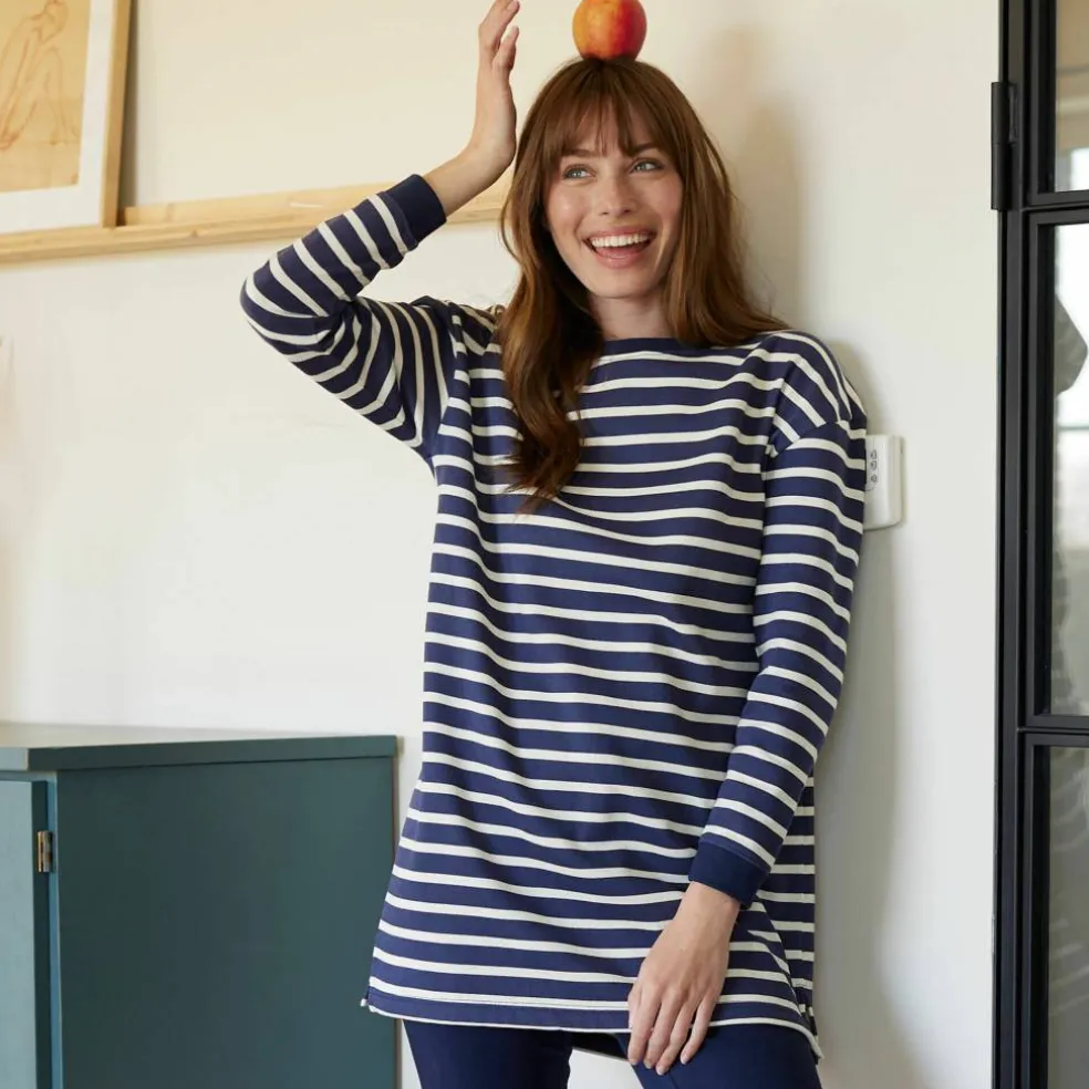 Pyjama molleton rayé avec legging