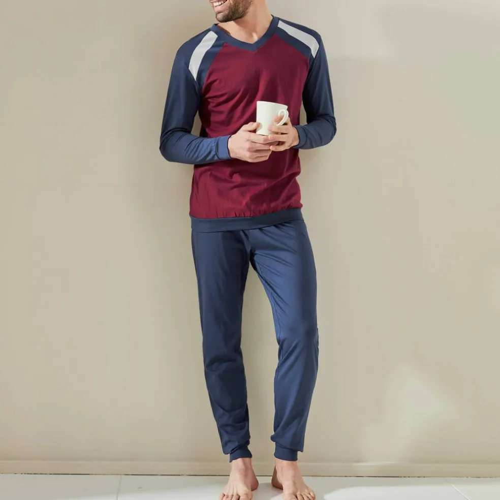 Pyjama pantalong tricolore - lot de 2