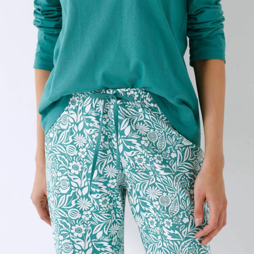 Pyjama pantalon imprimé bicolore Montego