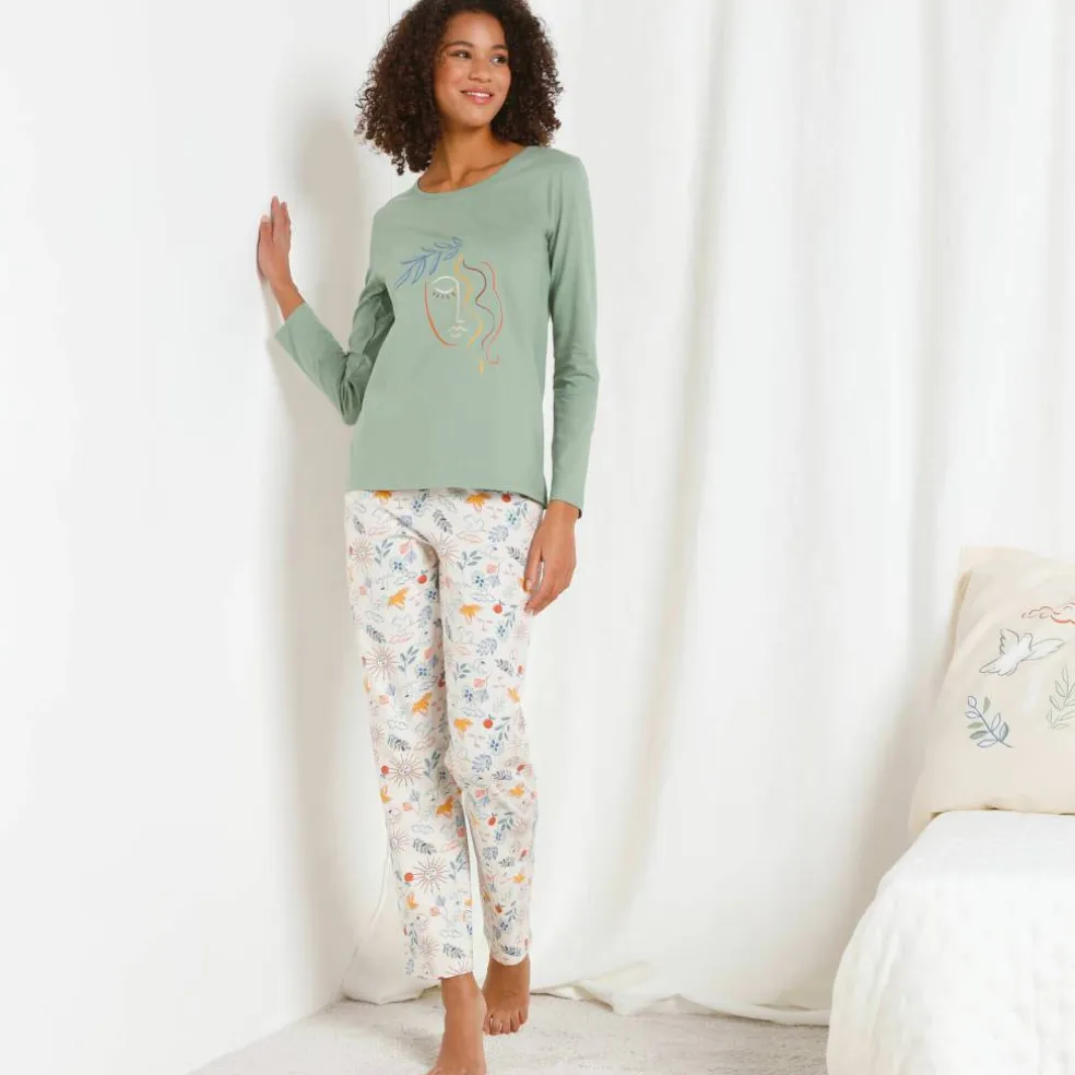 Pyjama pantalon imprimé "Madère"