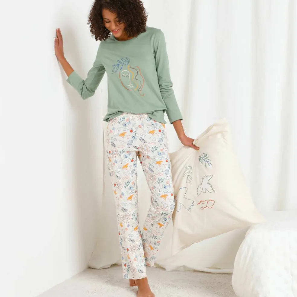 Pyjama pantalon imprimé "Madère"