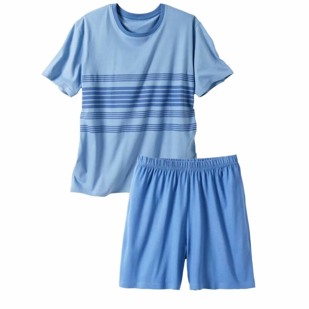 Pyjama short coton rayé